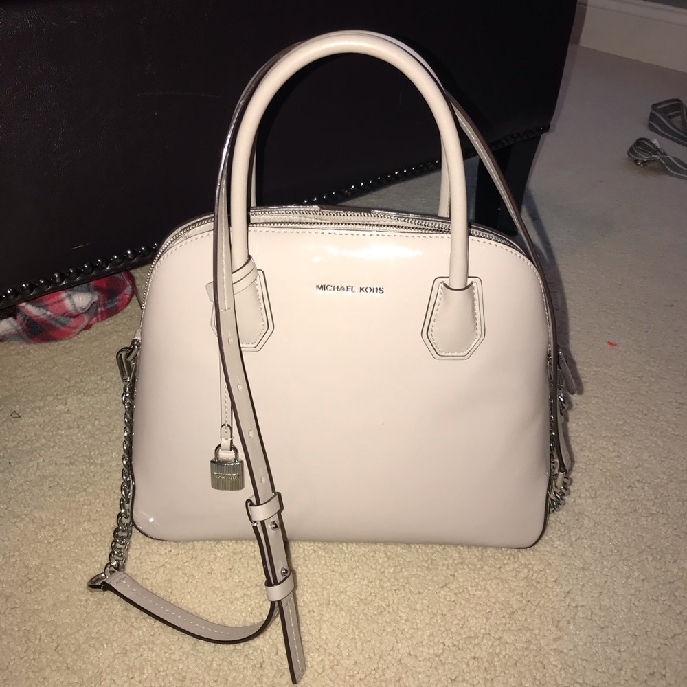 Michael Kors Mercer LG Dome Satchel Leather